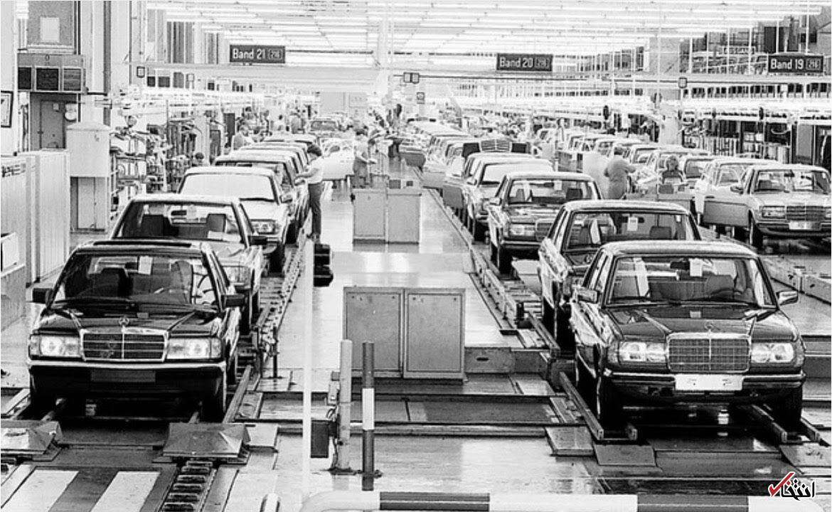 عکس/ نیم قرن پیش؛ خط تولید بنز دانشجویی