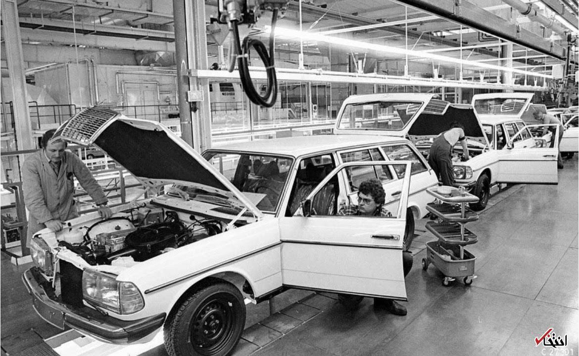 عکس/ نیم قرن پیش؛ خط تولید بنز دانشجویی