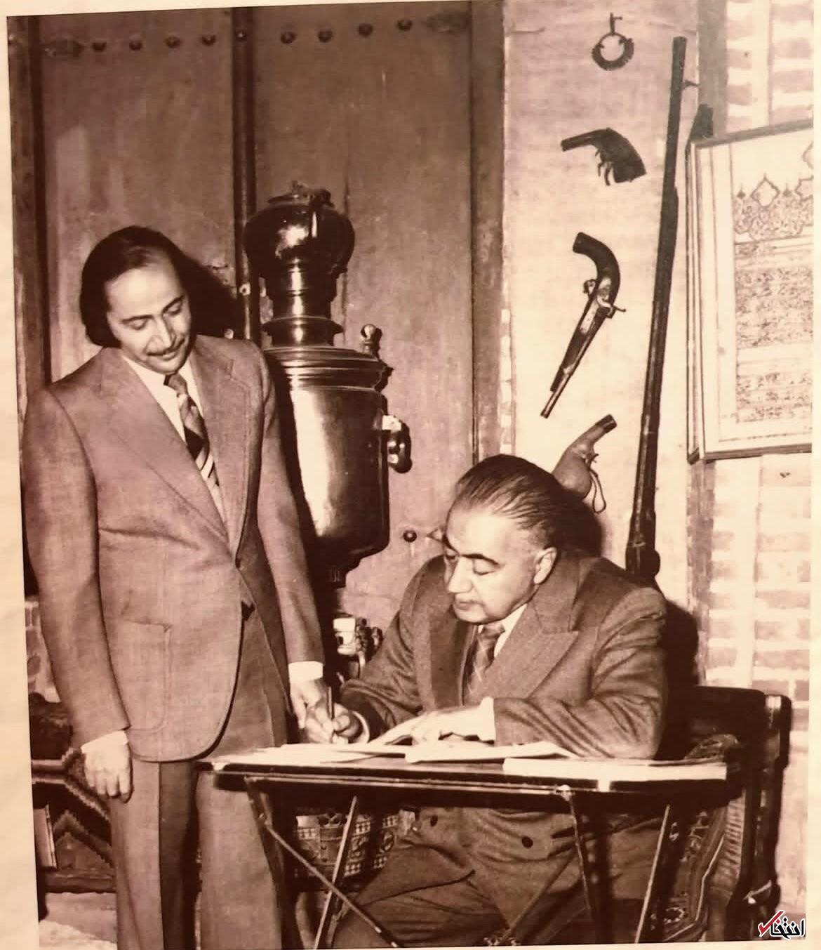 عکس/ دو خوشنویس مشهور ایران