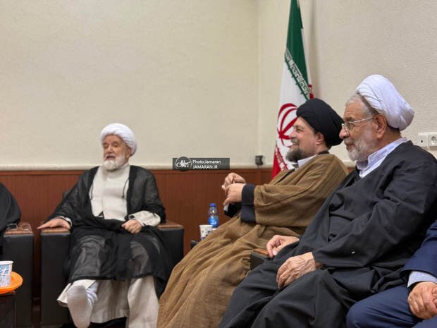 عکس/دیدار سیدحسن خمینی با مهدی کروبی