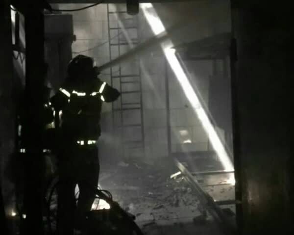 آتش‌سوزی در یک کارگاه آهنگری در پامنار تهران