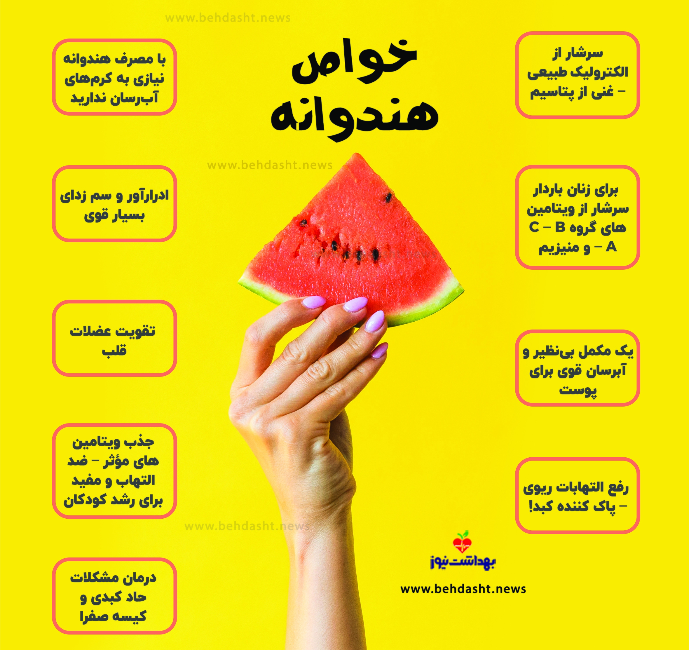 خواص بینظیر هندوانه برای سلامتی خواص بینظیر هندوانه برای سلامتی