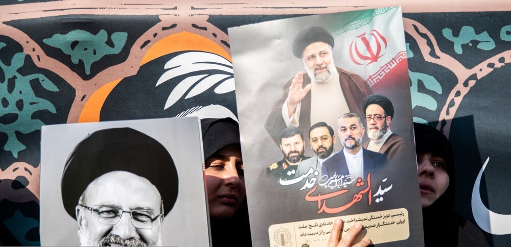 تصاویر| مراسم تشییع پیکر رئیس جمهور و همراهان شهیدش در تهران