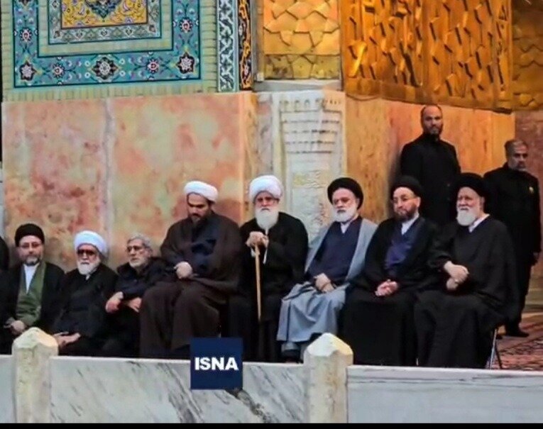 اولین تصویر از علم‌الهدی در مراسم تدفین دامادش، ابراهیم رئیسی