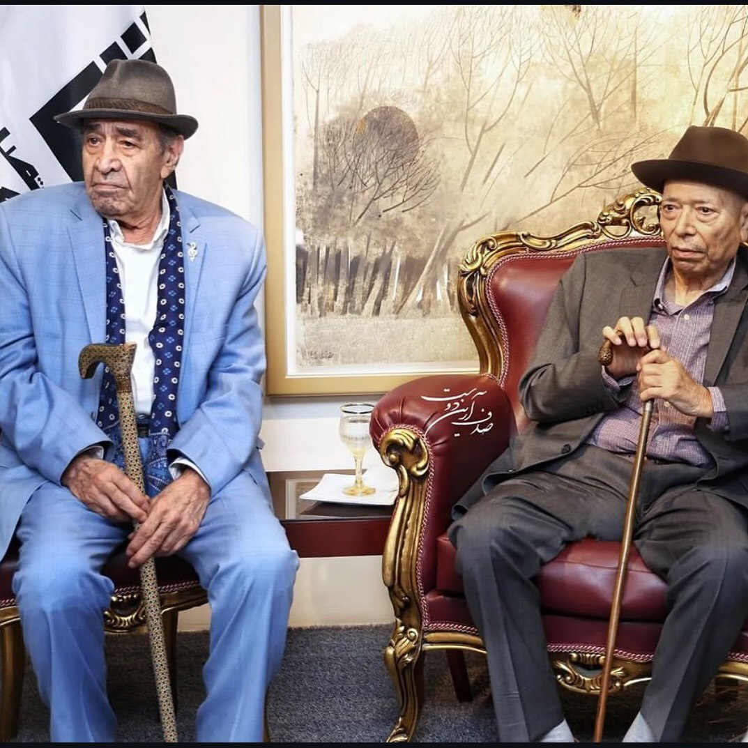 عکس| ایرج و علی نصیریان؛ دو اسطوره سینما و موسیقی در یک قاب