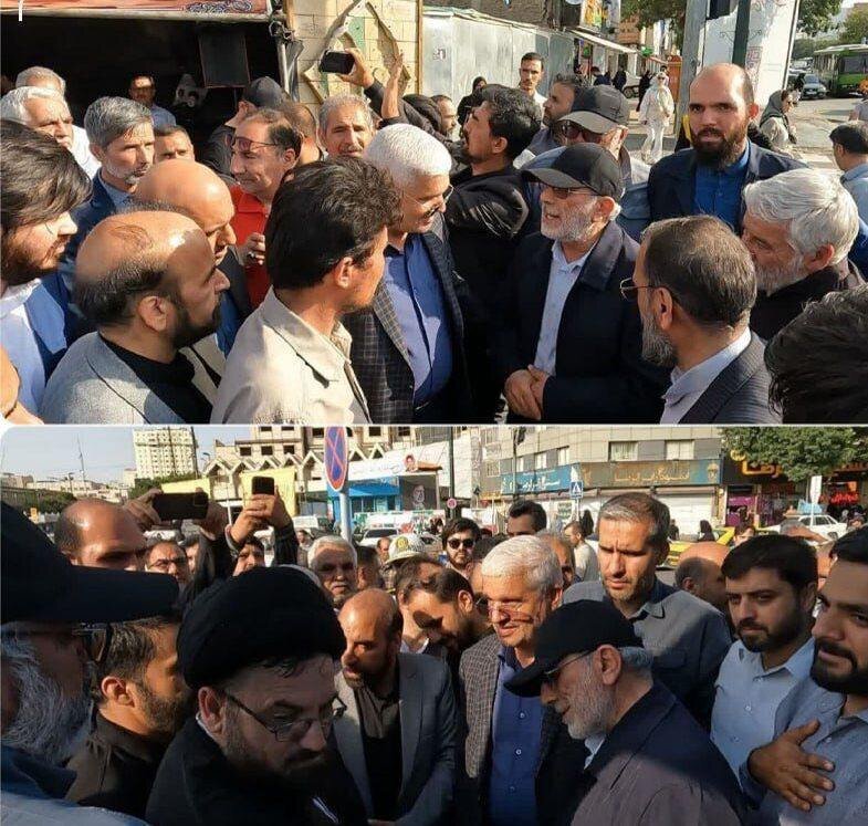 عکس| پوشش متفاوت سردار قاآنی در موکب مهاجران افغان