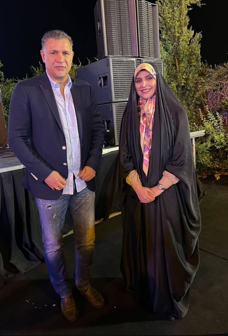 عکس| ملاقات علی دایی با مژده لواسانی