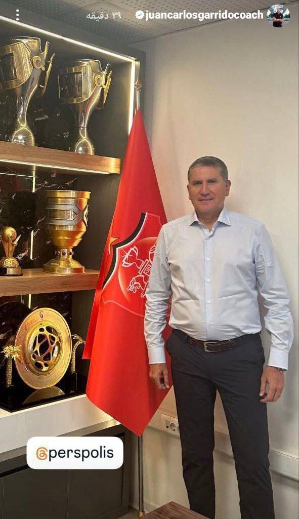 عکس| کری‌خوانی نامحسوس گاریدو برای رقبا؛ سرمربی جدید پرسپولیس جنجال را استارت زد