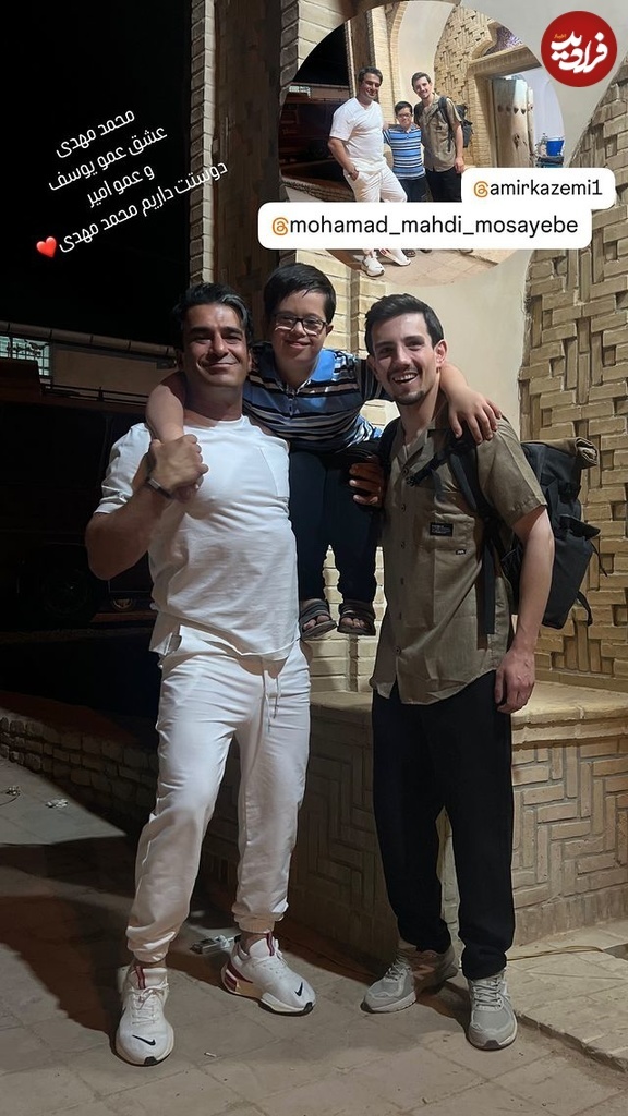 عکس| تهران گردی شبانه «مازیار» سریال لیسانسه ها به همراه یوسف تیموری