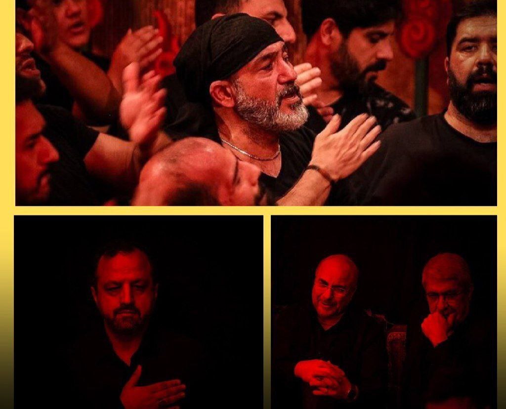 عکسی خبرساز از حضور مهران غفوریان و قالیباف در یک هیئت