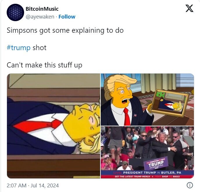 آیا سیمپسونها واقعاً تیراندازی به ترامپ را پیشبینی کرده بودند؟ آیا سیمپسونها واقعاً تیراندازی به ترامپ را پیشبینی کرده بودند؟