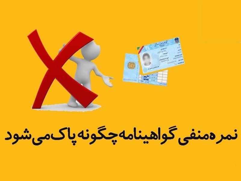 استعلام نمره منفی گواهینامه استعلام نمره منفی گواهینامه