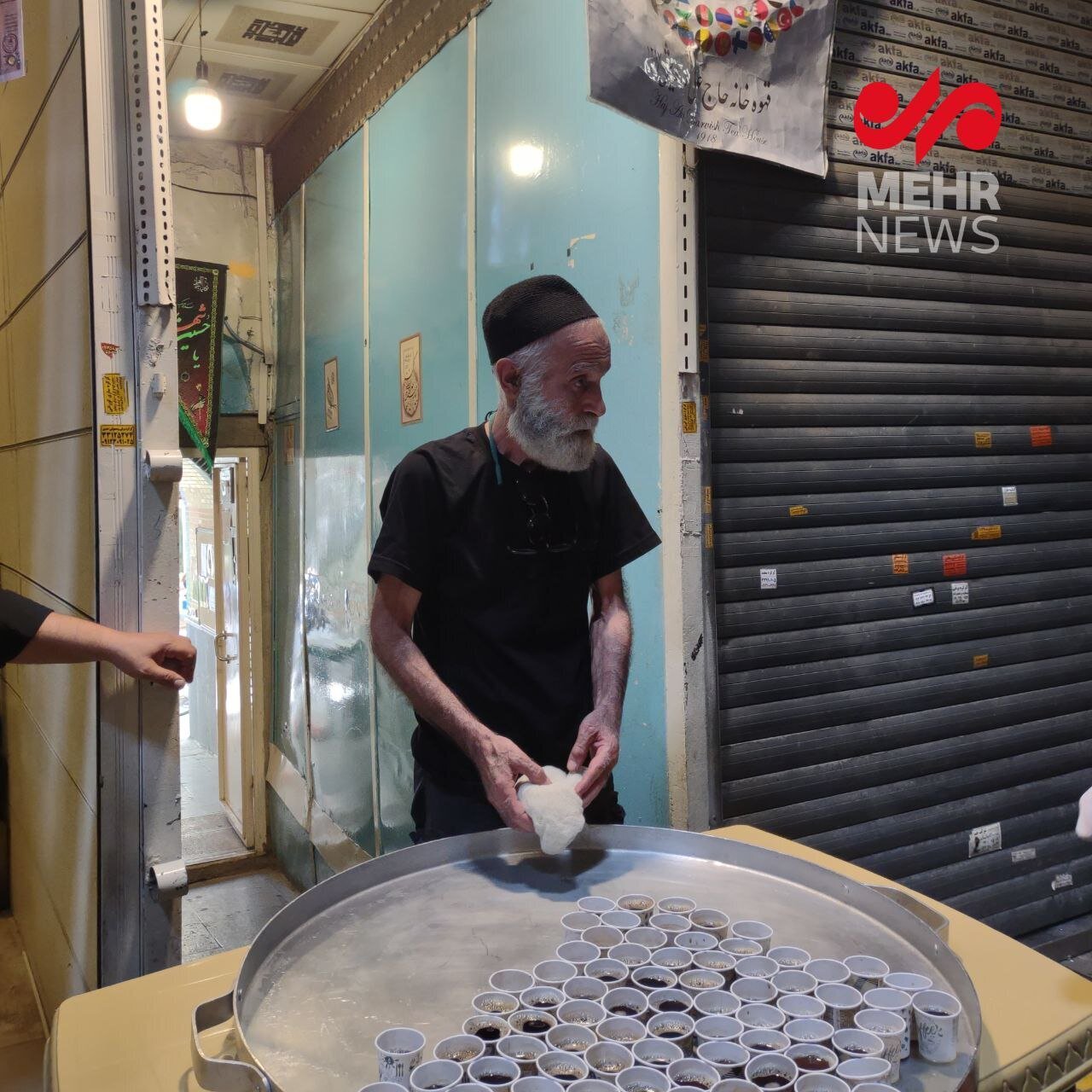 عکس| بفرمایید قهوه اسپرسو نذری