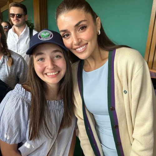 عکس| حضور هانده ارچل در مسابقات قهرمانی تنیس ویمبلدون