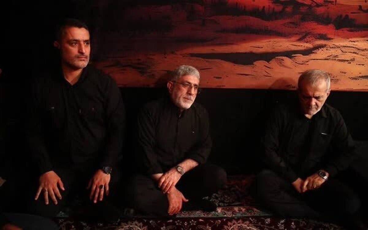 حضور پزشکیان و سردار قاآنی در مهدیه امام حسن مجتبی + عکس