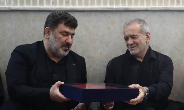 حضور پزشکیان و سردار قاآنی در مهدیه امام حسن مجتبی (ع) + عکس