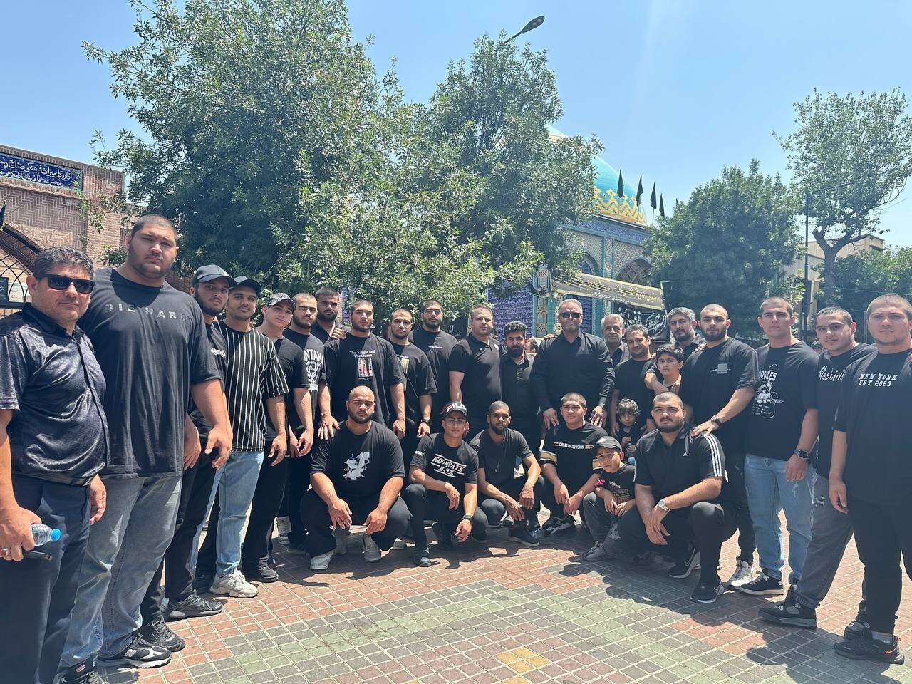 عکس| سجاد انوشیروانی و تیم‌ ملی در عزاداری روز عاشورا