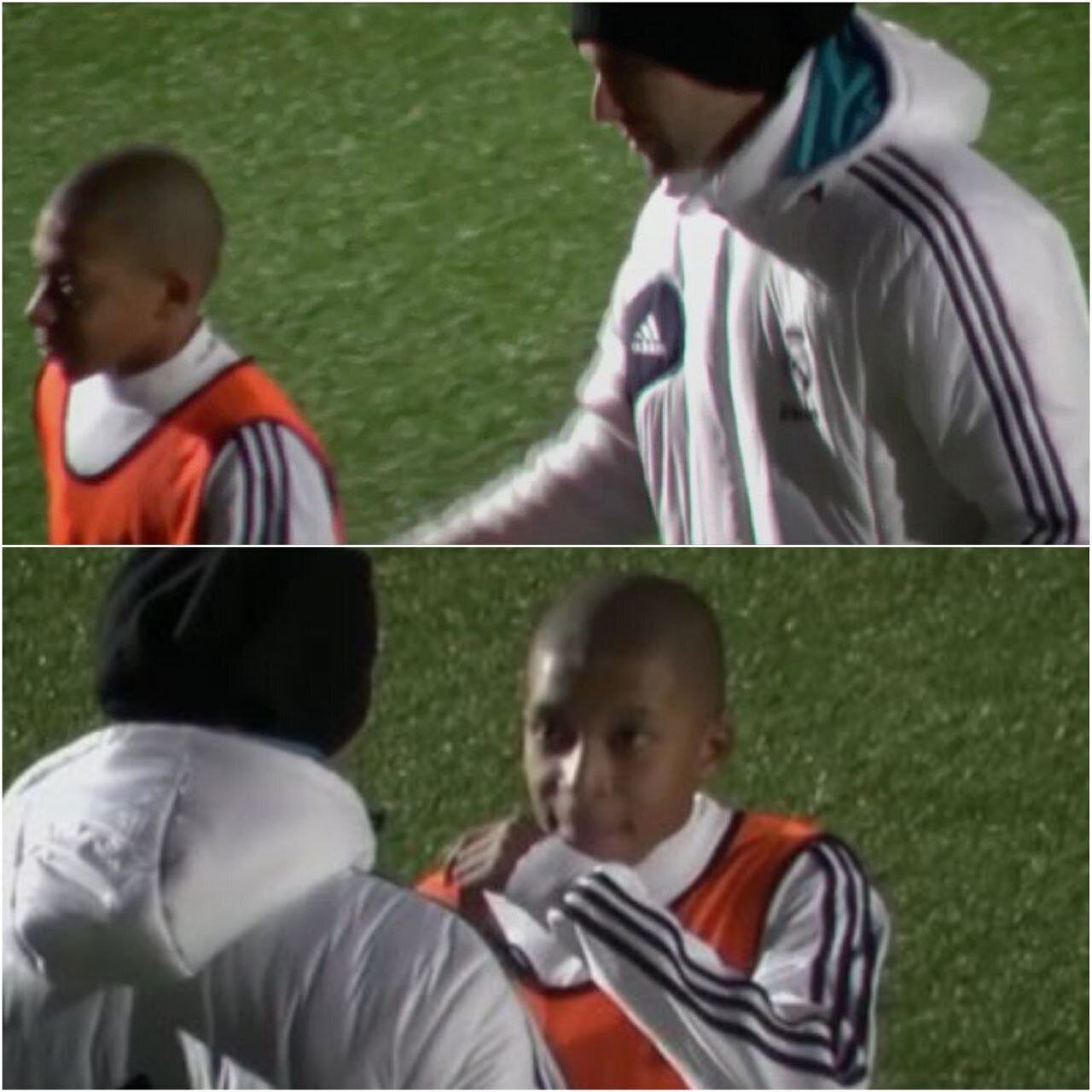 عکس| دوران کودکی امباپه در کنار زین‌الدین زیدان