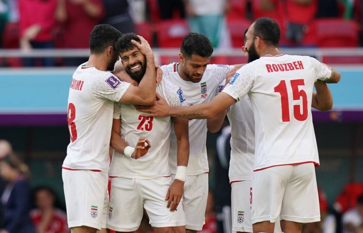عکس| گلزنان ایران به ولز در جام جهانی در استقلال به هم رسیدند