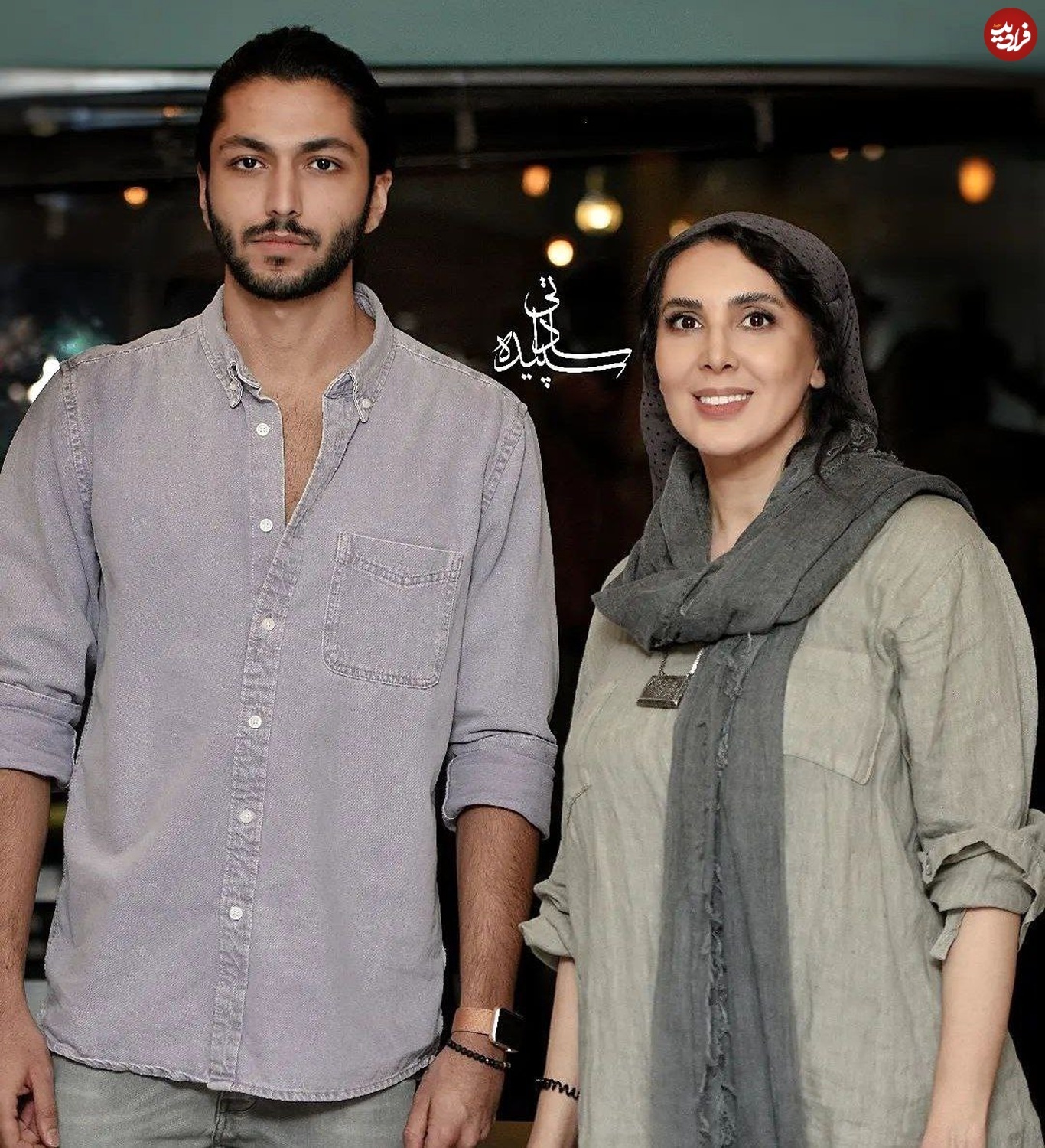 عکس| تغییر چهره کیسان دیباج و لیلا بلوکات در پشت صحنه یک تئاتر