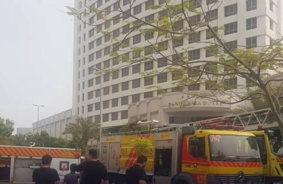 آتش‌سوزی در برج‌های دیپلمات جزیره کیش