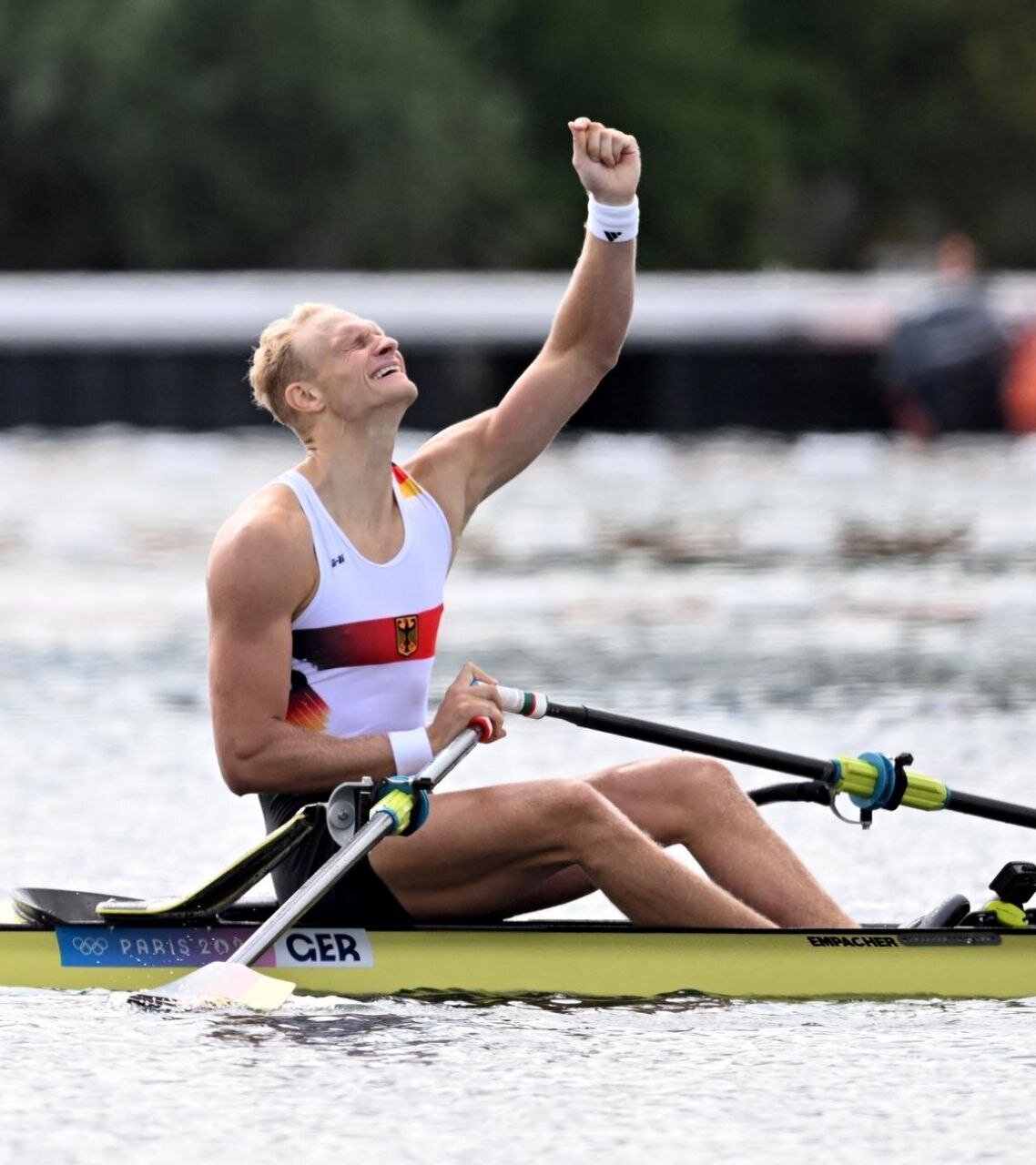 عکس| ژن خوب در پاریس؛ اولیور زایدلر قایقران آلمانی قهرمان المپیک شد