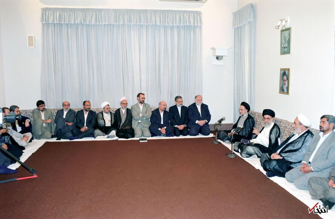 عکس| ۱۳۷۶؛ نخستین دیدار دولت خاتمی با رهبری