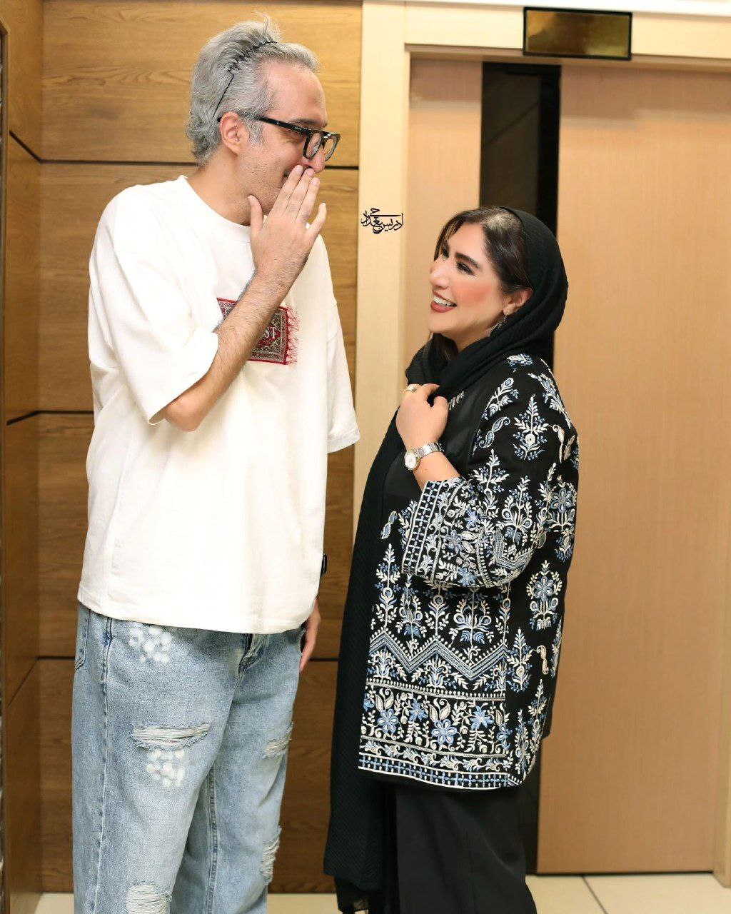 عکس| پوشش متفاوت نسیم ادبی و امیرمهدی ژوله در اکران مردمی فیلم «ملاقات با جادوگر»