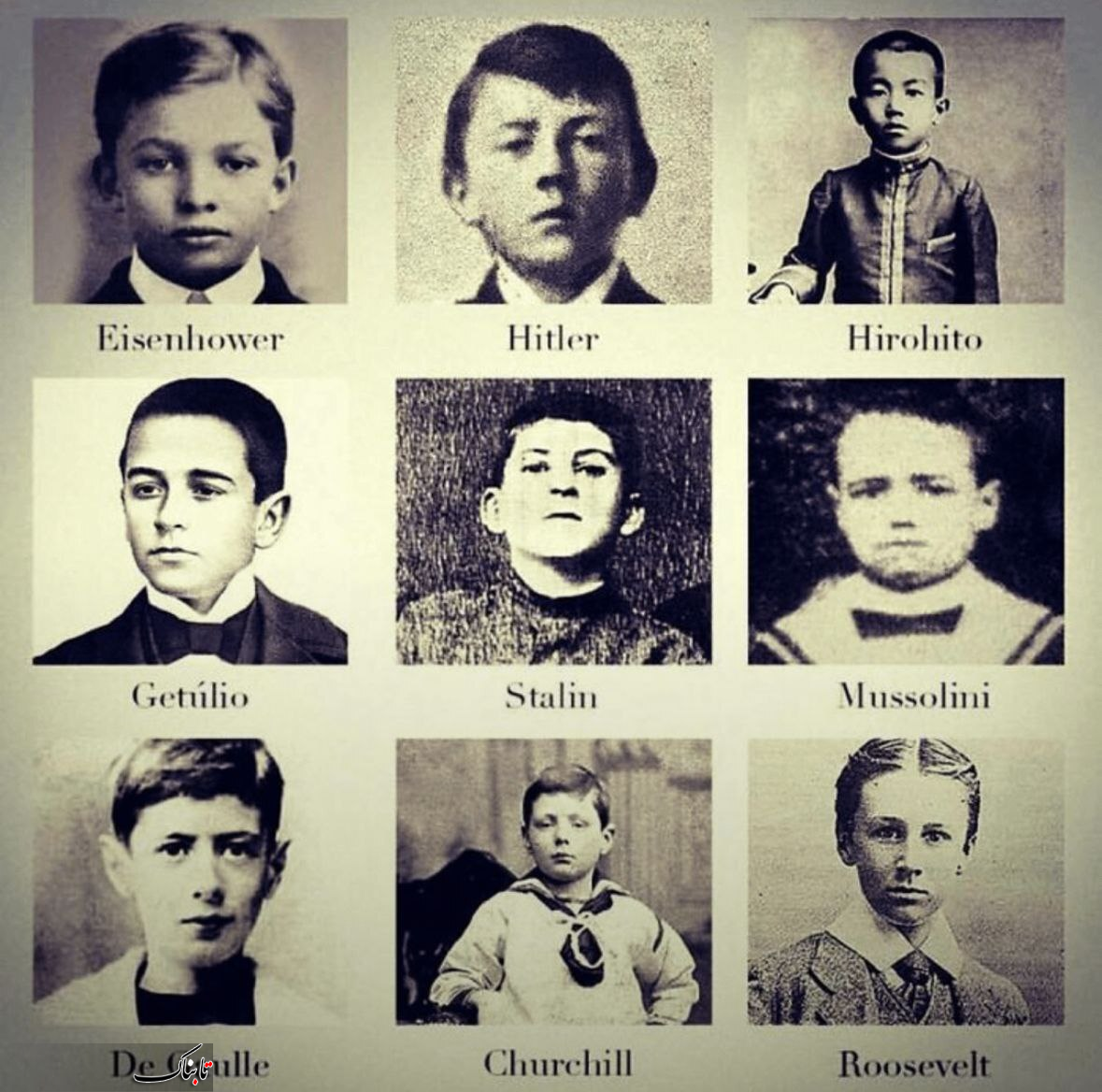 عکس| رهبران جنگ جهانی دوم در کودکی