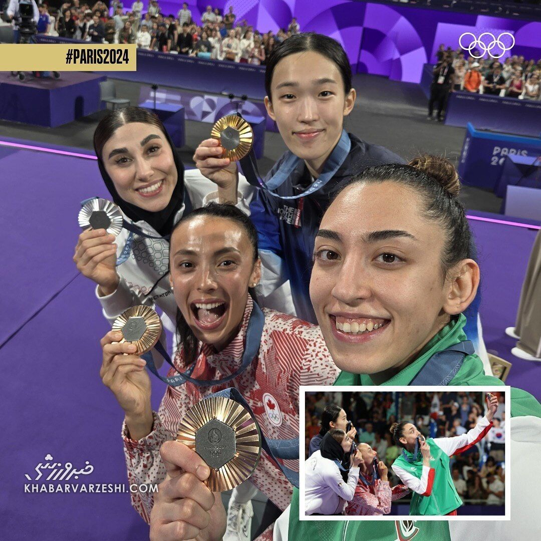 عکس| قابی که در دل تاریخ ماندگار شد؛ سلفی تاریخی کیمیا علیزاده و ناهید کیانی المپیک عکس| قابی که در دل تاریخ ماندگار شد؛ سلفی تاریخی کیمیا علیزاده و ناهید کیانی المپیک