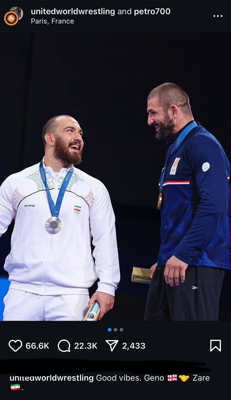 عکس| امیرحسین زارع در اینستاگرام پتریاشویلی!