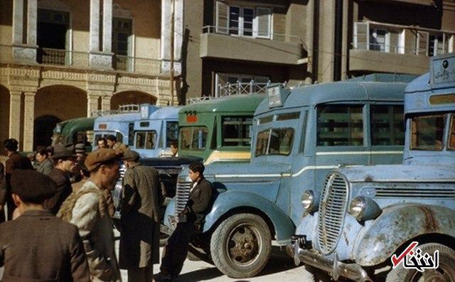 عکس| ترمینال اتوبوس‌های تهران در سال ۱۳۳۰؛