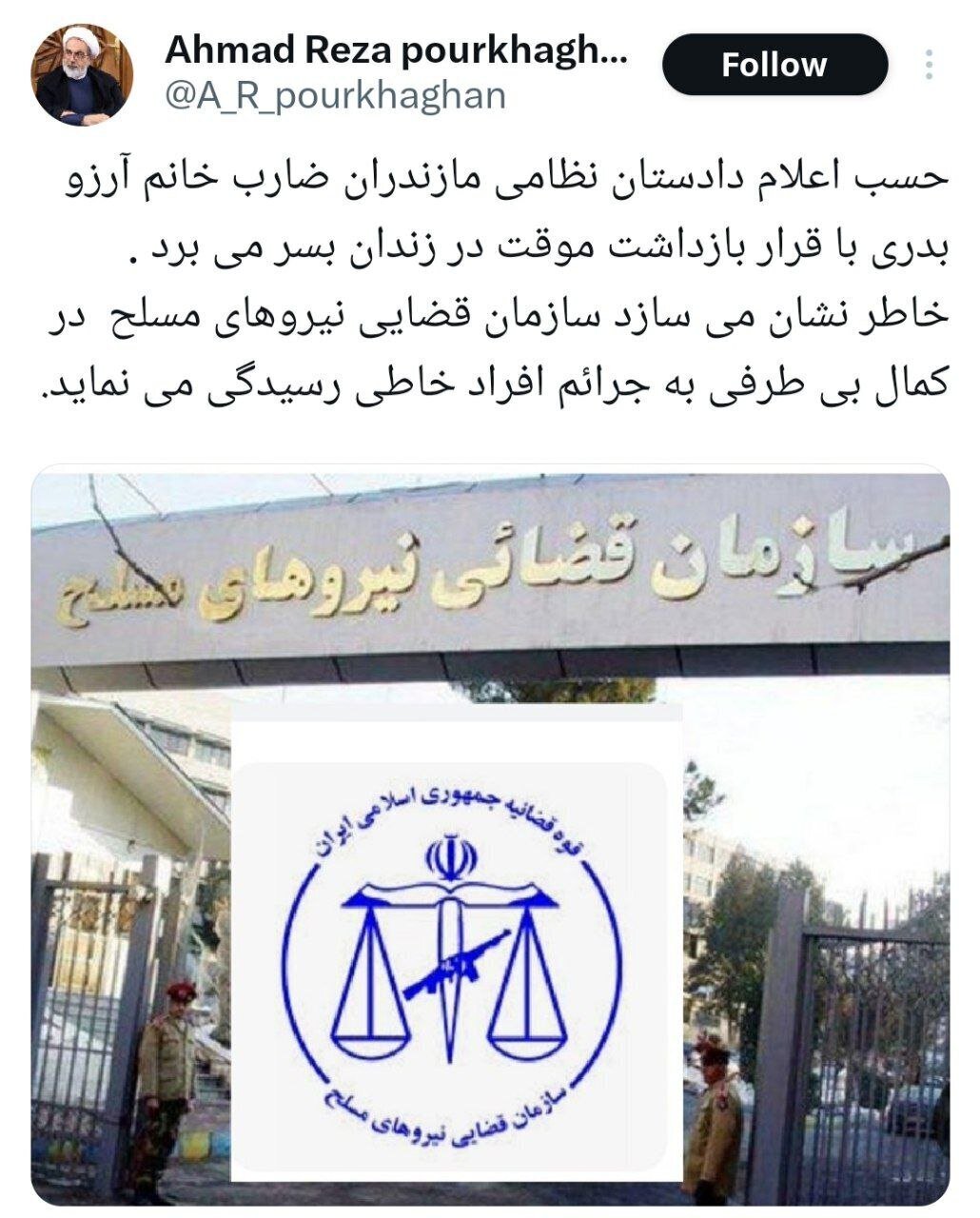 ضارب «آرزو بدری» بازداشت شد؛ ماجرا چیست؟ ضارب «آرزو بدری» بازداشت شد؛ ماجرا چیست؟