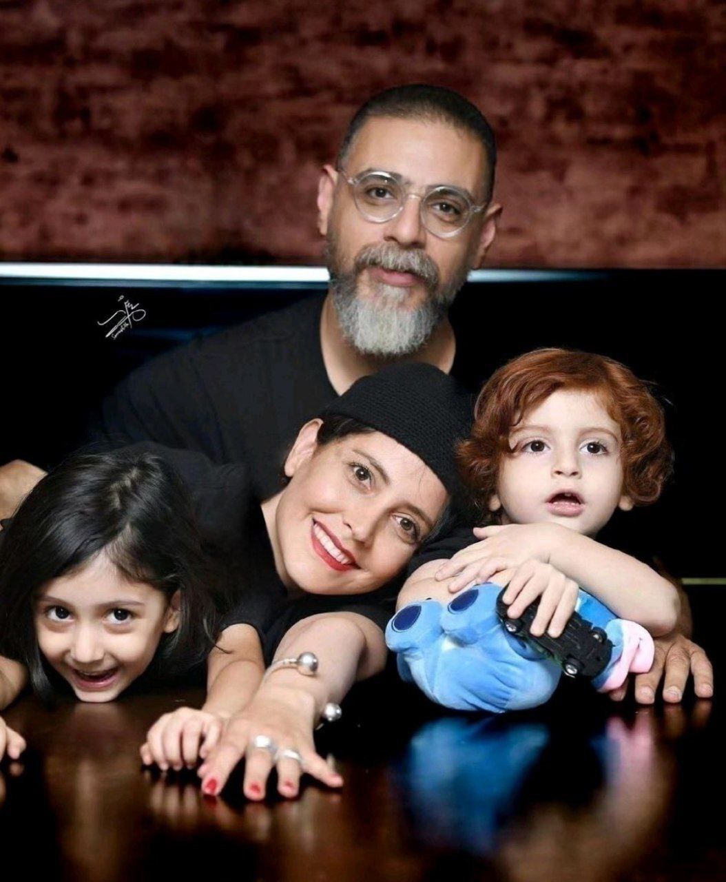 عکس| دورهمی خانوادگی «شبنم قربانی» به بهانه تولد همسرش