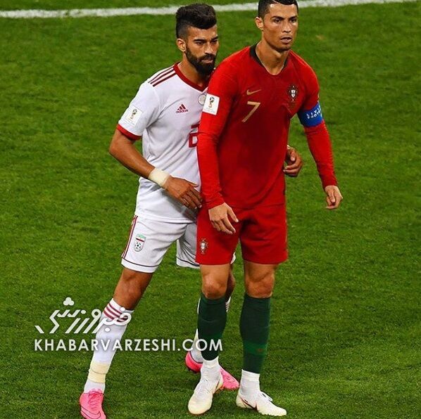 عکس| وقتی رامین رضائیان سر به سر رونالدو میگذارد عکس| وقتی رامین رضائیان سر به سر رونالدو میگذارد