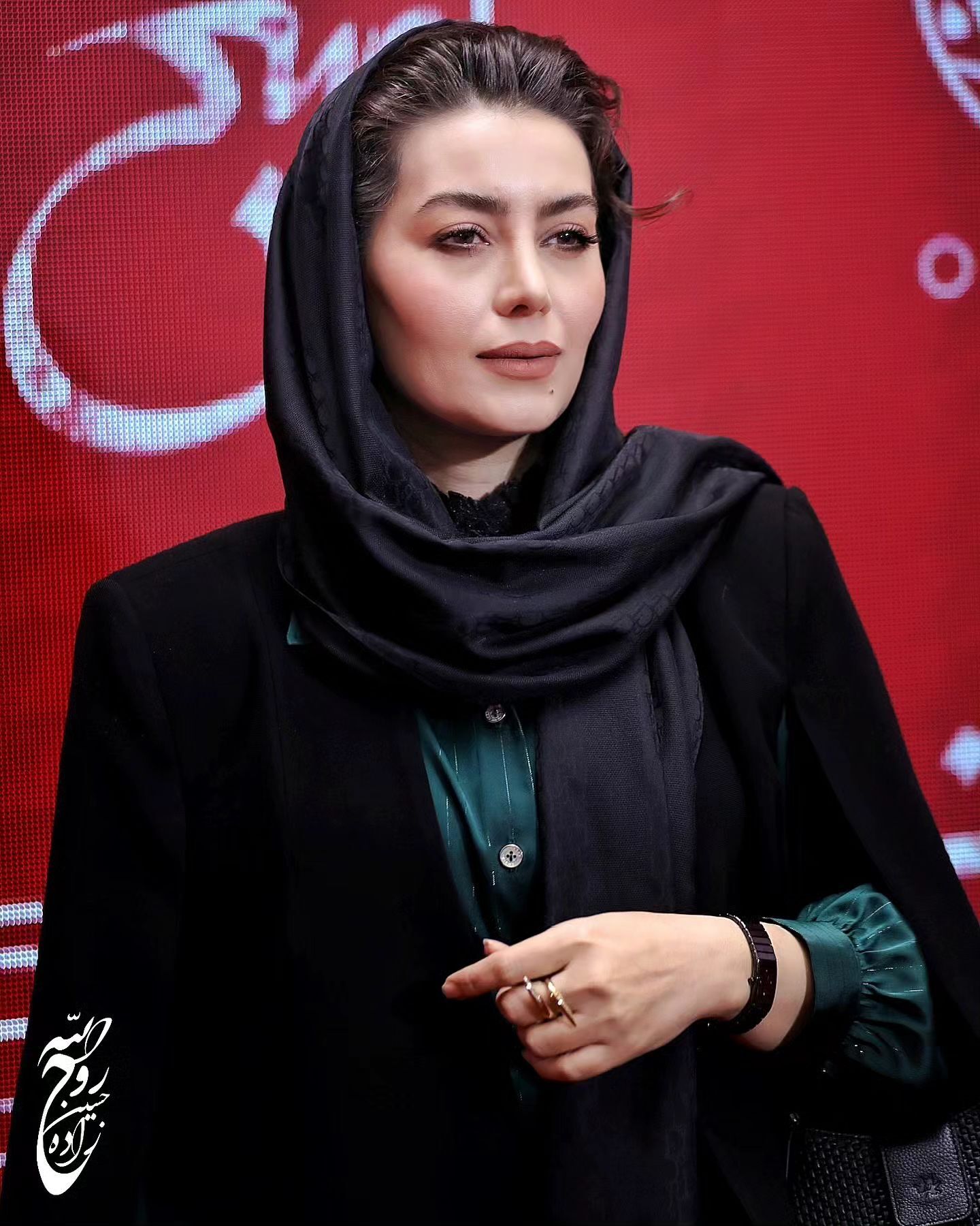 عکس| هدیه بازوند؛ روژان سریال نون خ در اکران فیلم «ساعت ۶ صبح»