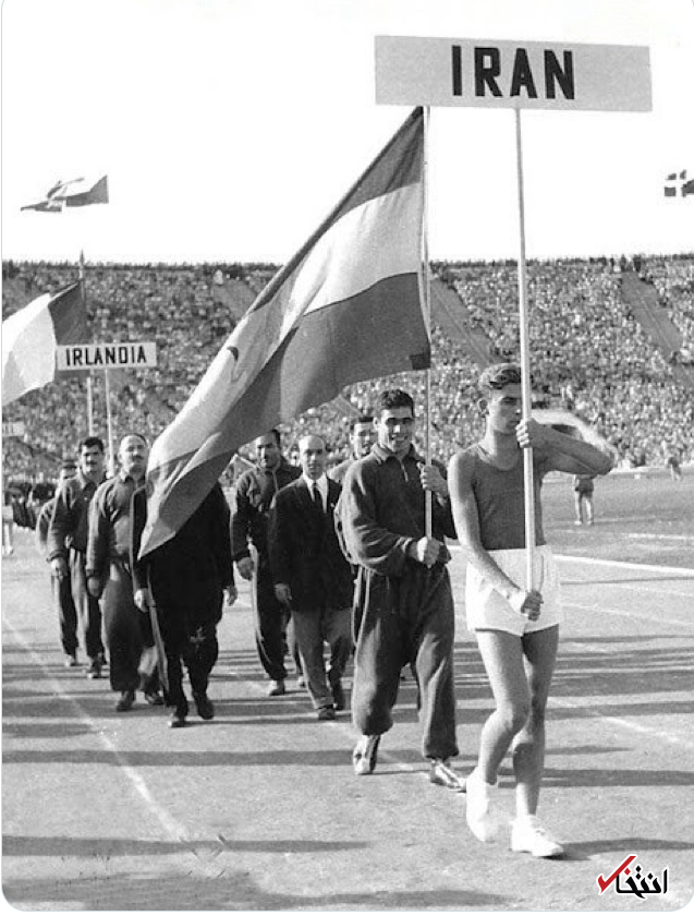 عکس| جهان پهلوان؛ پرچمدار بازی‌های المپیک در ملبورن استرالیا ۱۹۵۶