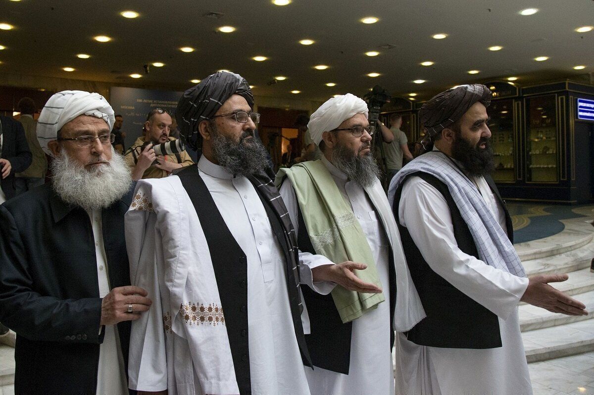 عکس| هیئت اعزامی طالبان برای شرکت در مراسم تحلیف