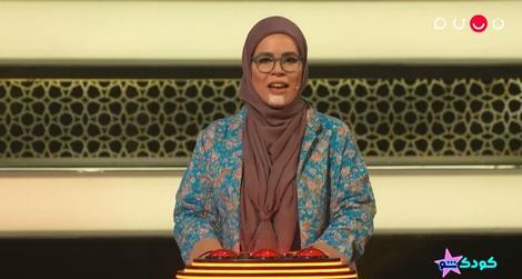 عکس| ملیکا شریفی‌‌نیا با چهره پانسمان‌شده در تلویزیون