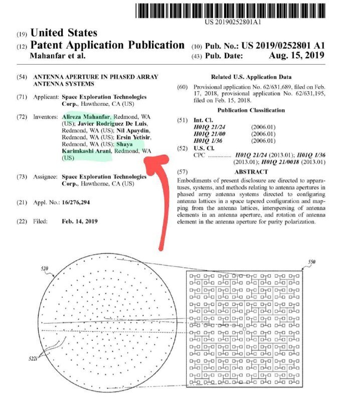 عکس/ نام دو ایرانی در لیست مخترعین استارلینک