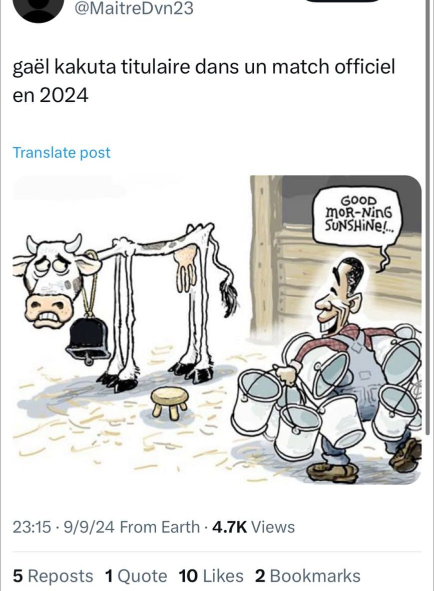 عکس/ توهین عجیب کنگوییها به گائل کاکوتا بازیکن استقلال عکس/ توهین عجیب کنگوییها به گائل کاکوتا بازیکن استقلال