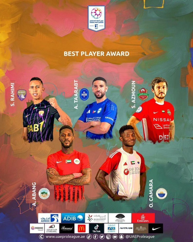 عکس/ سردار آزمون نامزد بهترین بازیکن ماه امارات عکس/ سردار آزمون نامزد بهترین بازیکن ماه امارات