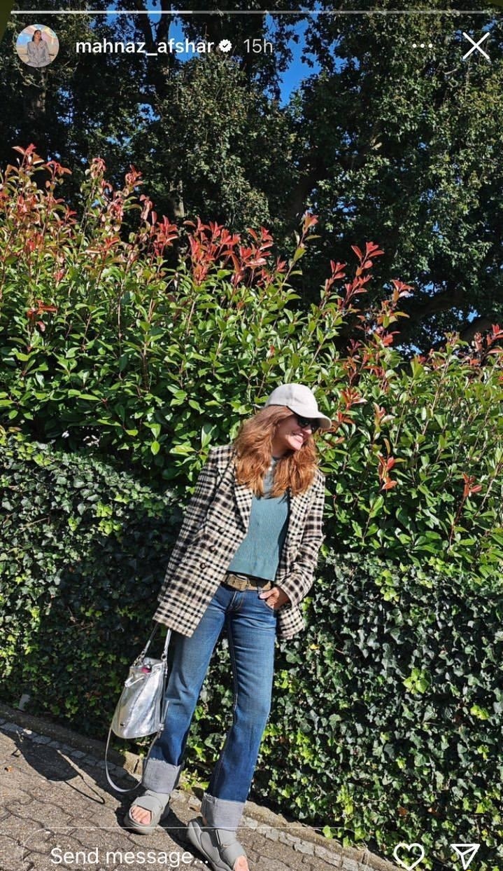 عکس/ استایل گنگ مهناز افشار در استوری جدیدش