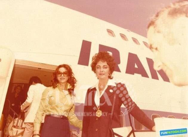 عکس| الیزابت تیلور با هواپیمای ایران ایر در سفر به تهران