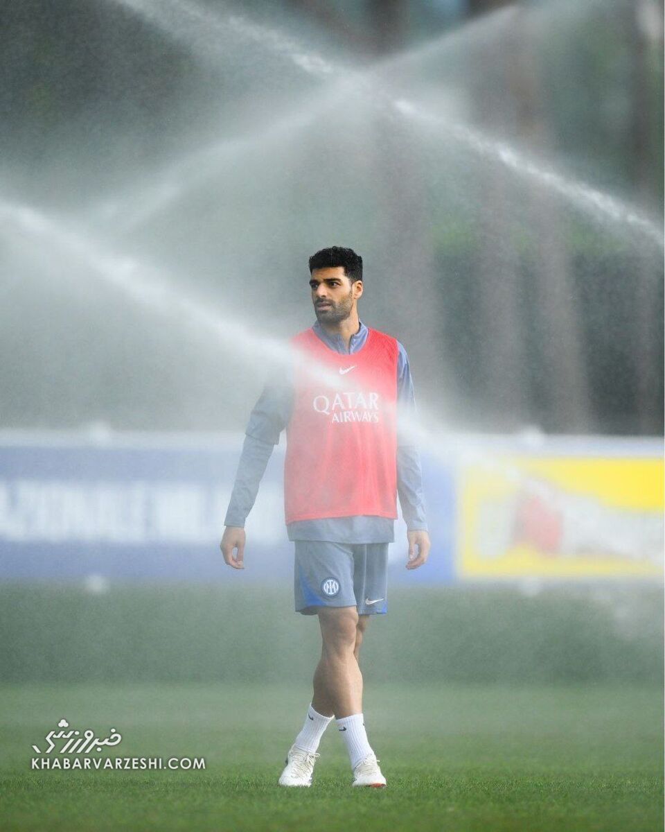 عکس| ژست رویایی مهدی طارمی در تمرین اینتر