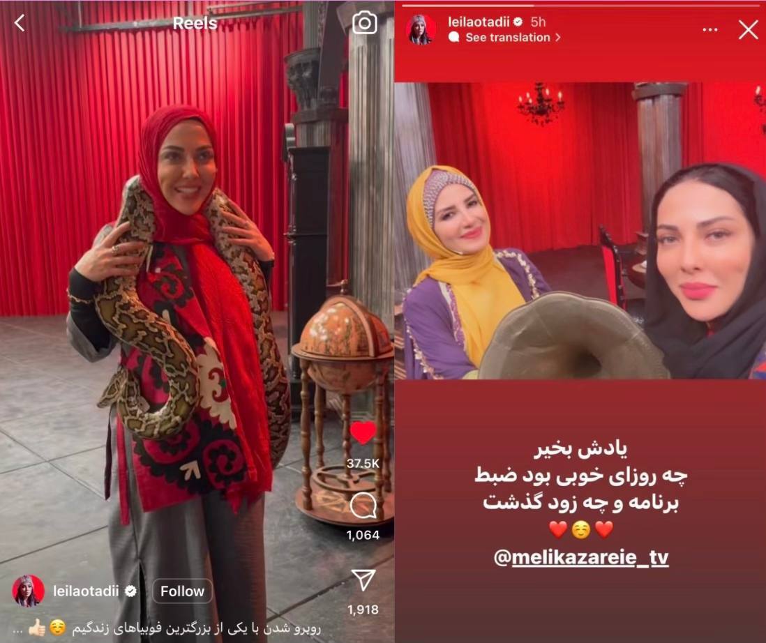 عکس| لیلا اوتادی، همکار خاله شادونه شد!