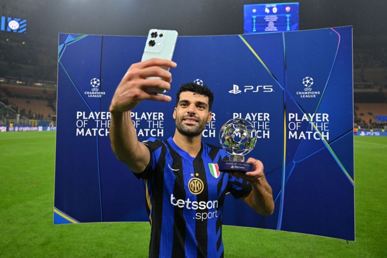 عکس/ اولین جایزه مهدی طارمی در شب درخشش اینتر