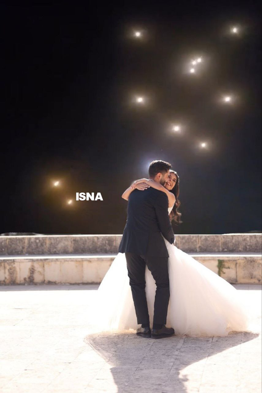 عکس/ جشن عروسی با تم موشکی در لبنان