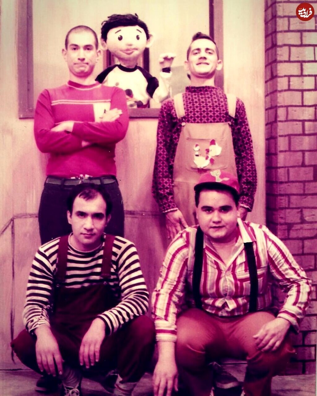 عکس/ آتیلا پسیانی و اکبر عبدی در پشت صحنه