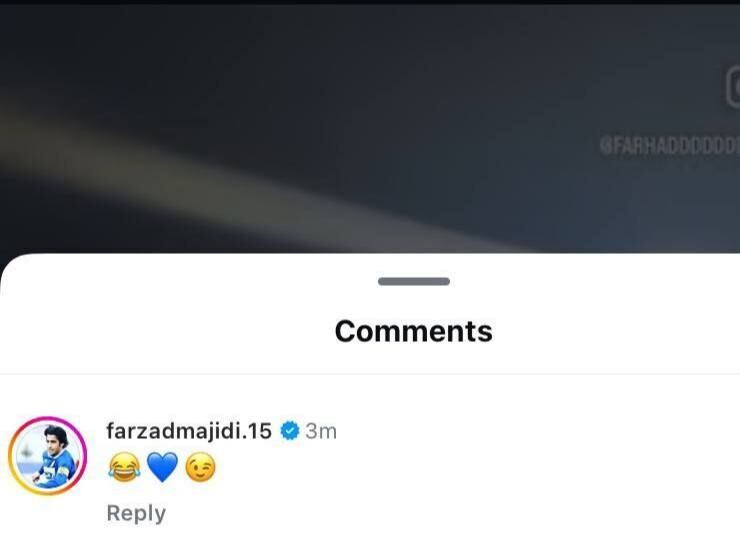 عکس/ استیکرهای عجیب فرزاد برای فرهاد مجیدی و حذف آن پس از چند دقیقه! عکس/ استیکرهای عجیب فرزاد برای فرهاد مجیدی و حذف آن پس از چند دقیقه!
